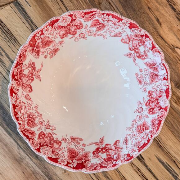 Johnson Brothers, 1970’s Strawberry Fair Collection, 8” Round Serving Bowl - Picture 4 of 7